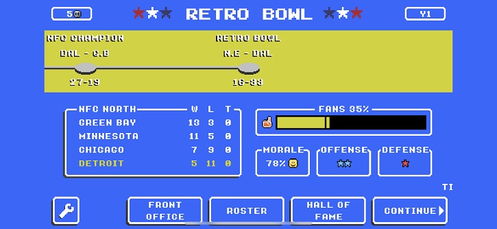 retrobowl miniplay