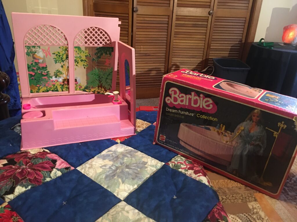 80s Barbie Playsets And Accessories, Barbie Bathtub 1980s